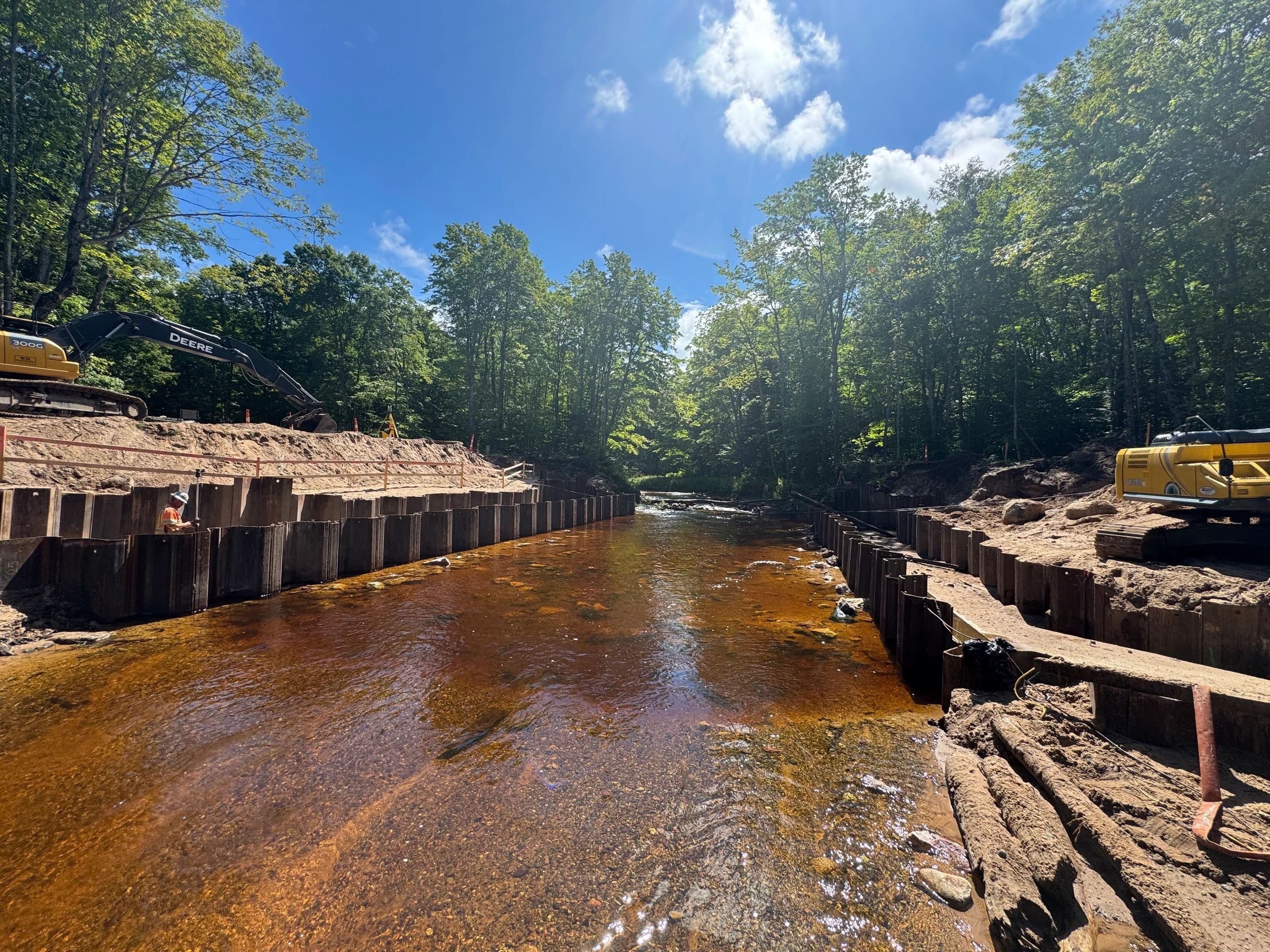 Fish passage habitat restoration creek